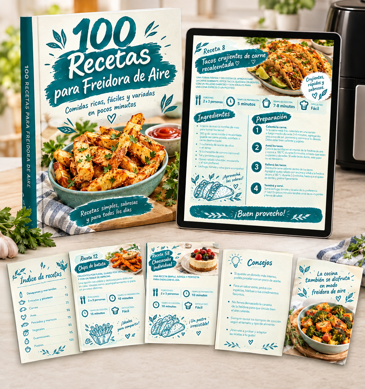 100 recetas airfyer